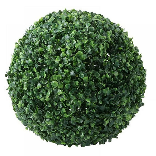 Artificial Plant Topiary Ball Green Grass Decorative Balls Round Plastic Plant Ball Decoration for Wedding New Year Christmas Ceiling Garden Home Outdoor (14 )