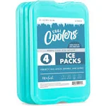 Cool Coolers by Fit &amp; Fresh 4 Pack XL Slim Ice Packs Quick Freeze Space Savin...