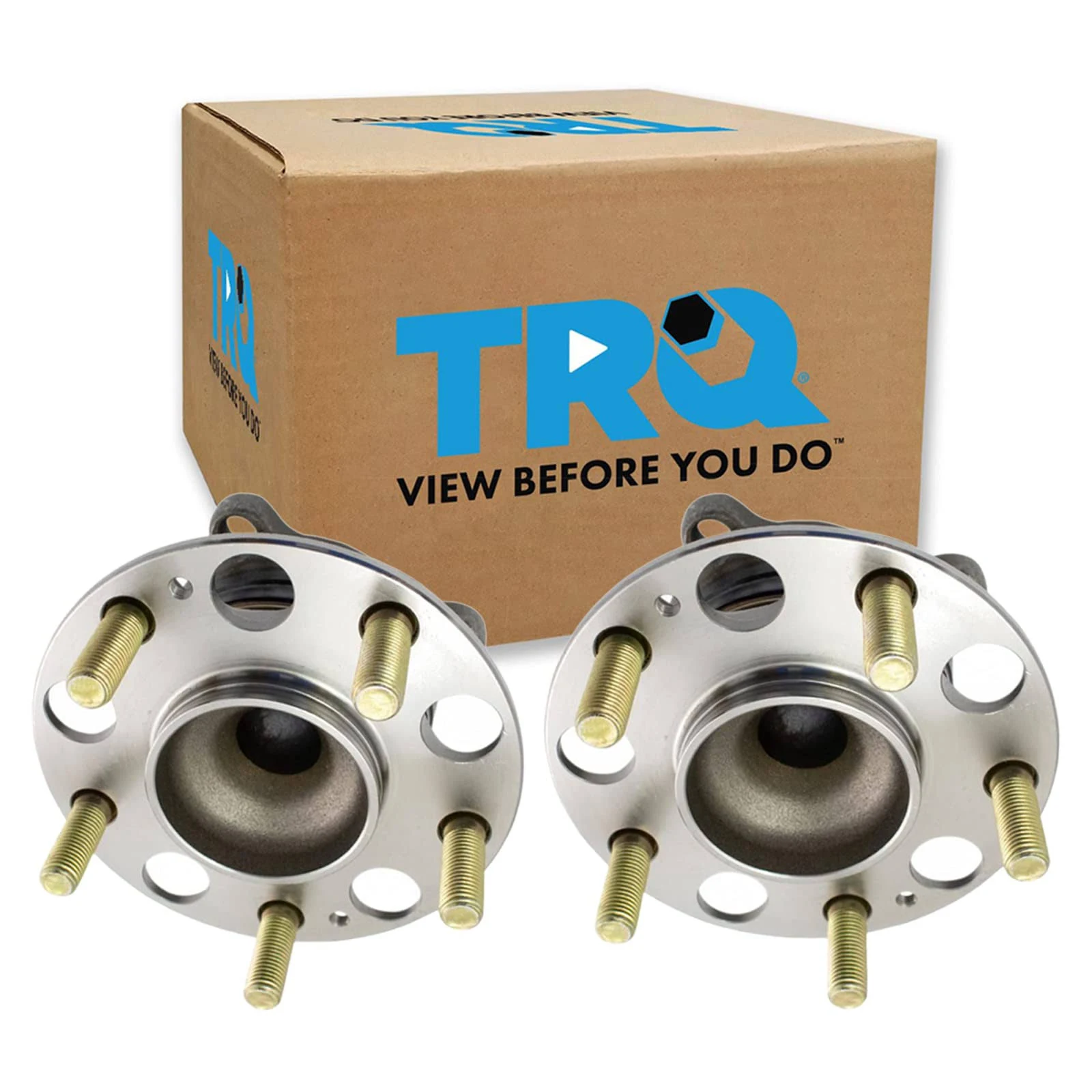 TRQ Rear Wheel Bearing & Hub Assembly Pair LH & RH Sides for Honda Accord