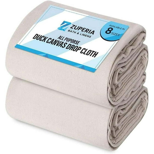 Canvas Drop Cloth For Painting size 4 X 12 Feet Pack Of 4 Pure Cotton Painters