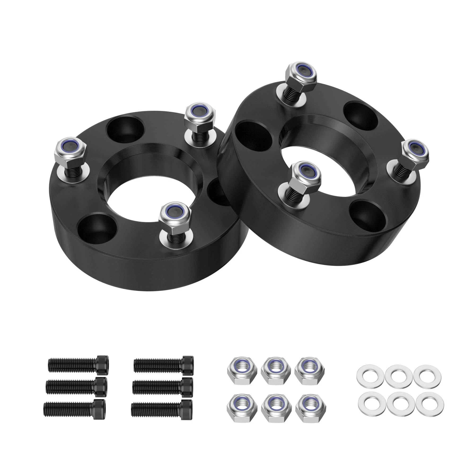 2 inch Leveling Lift Kit Compatible with 2006-2024 Ram 1500 4WD 2005-2011 Dakota 2WD, Leveling Lift Kit Fit for Ram 1500 4WD/Dakota 2WD Forged Front Strut Spacers Raise the Front of your Pickup by 2"