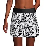 Lands&#x27; End Women&#x27;s 5&quot; Quick Dry Swim Shorts with Panty