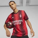 Puma 2023-24 AC Milan Men's Authentic Match Home Jersey, 2XL