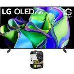 LG OLED83C3PUA OLED evo C3 83 Inch HDR 4K Smart OLED TV 2023 (Renewed) Bundle with 2 YR CPS Enhanced Protection Pack