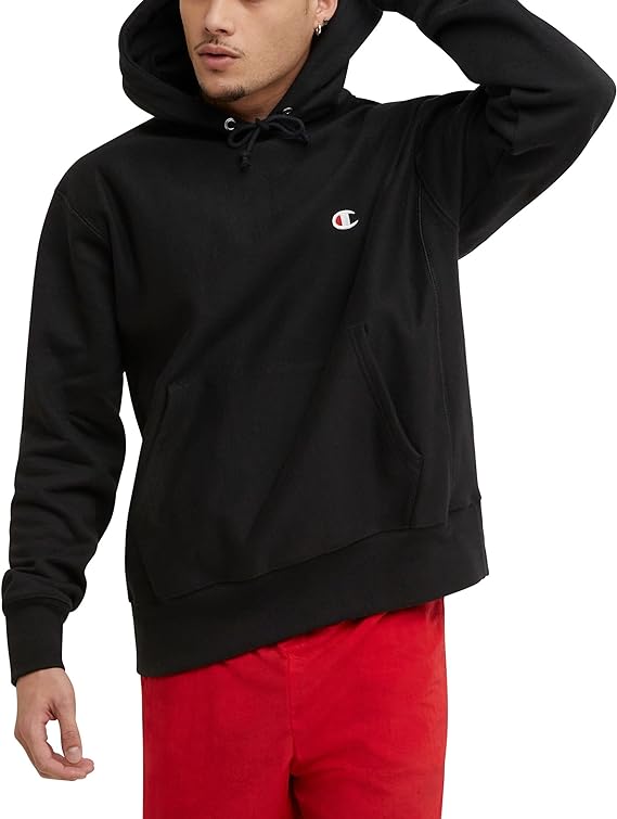 Champion Men's Hoodie, Reverse Weave, Fleece Comfortable Pullover Sweatshirt For Men