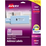 Avery Matte Clear Easy Peel Address Labels