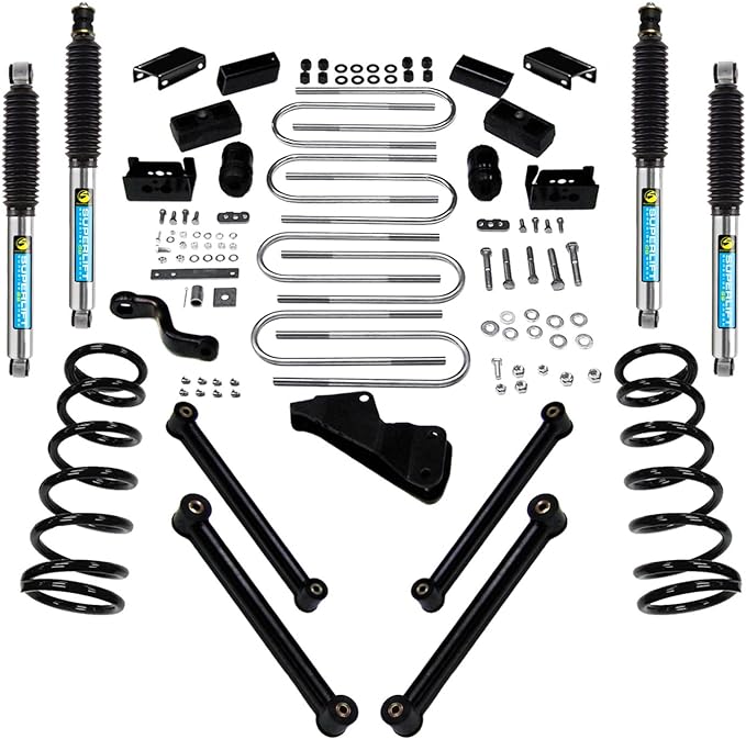 Superlift 84001 - 88-98 GM 2500/3550 8-lug/96-99 Suburban 4WD 5-7in Lift Kit ...