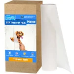 Yamation DTF Transfer Film Roll: 13inch 328 ft Premium Double-Sided Matte Finish Pet Transfer Paper Direct to Film