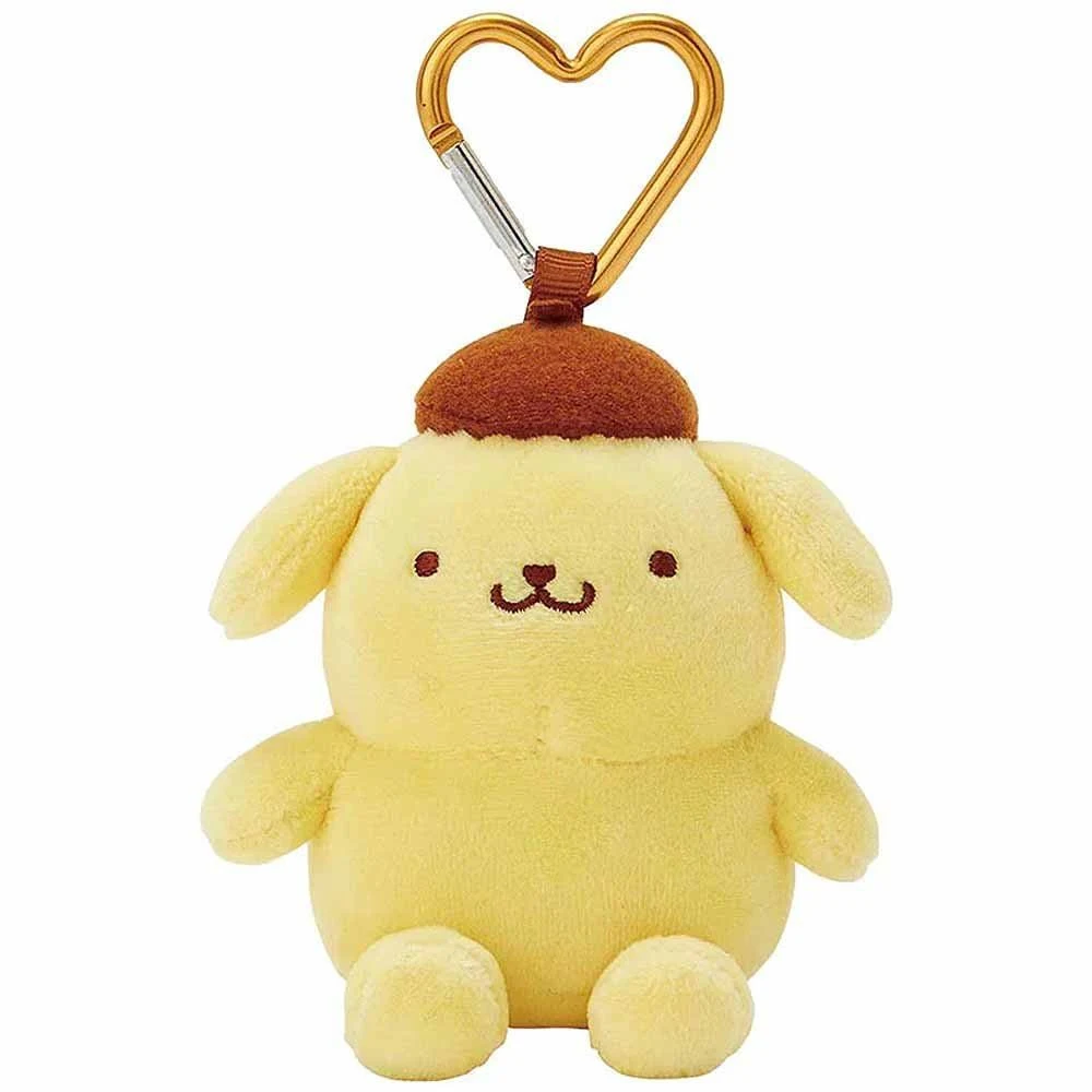 Sanrio Pompompurin Heart Clip Plush Mascot