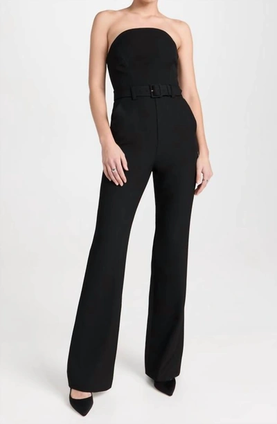 Kate Strapless Straight-leg Jumpsuit In Black