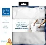 Better Bedder 31687A Bed Headband Sheet White - King Size