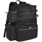 MATEIN Fishing Tackle Box Backpack with Cooler, Black