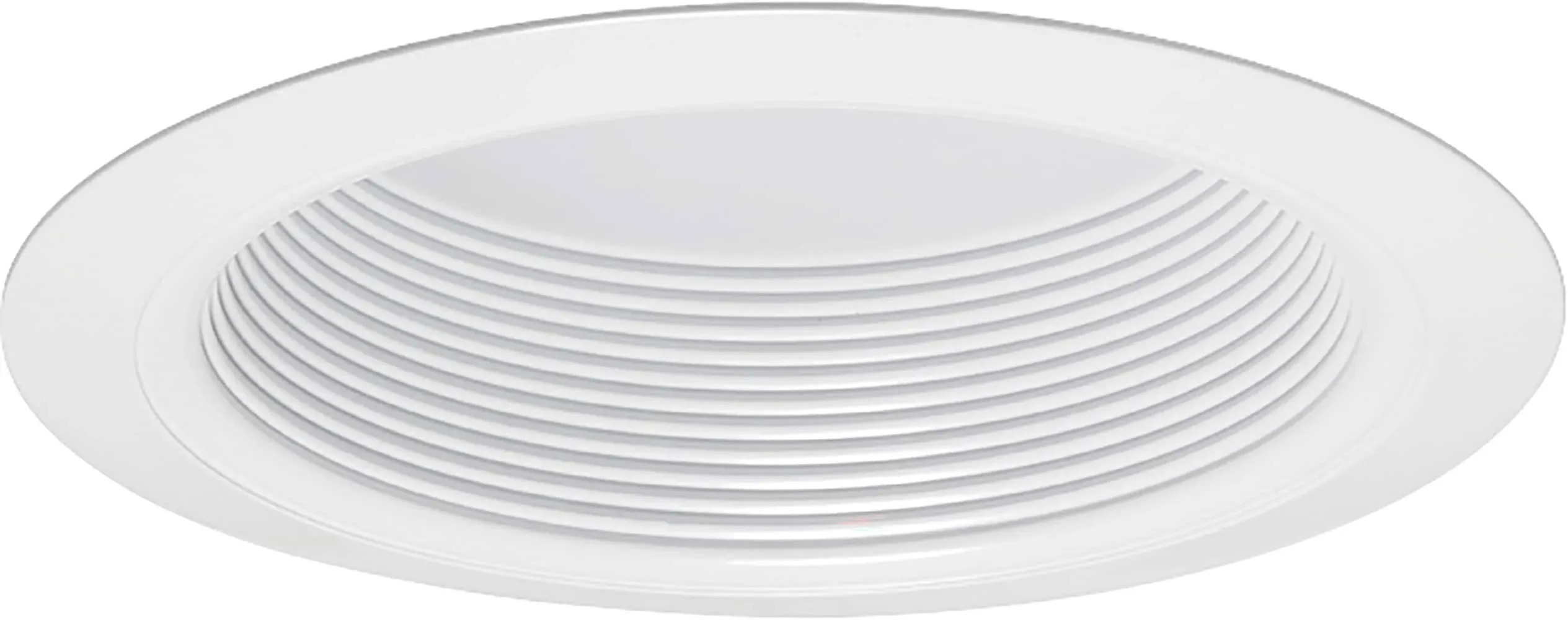 Juno V3034 WWH VuLITE Round Full Baffle Trim, 6 Inch, White