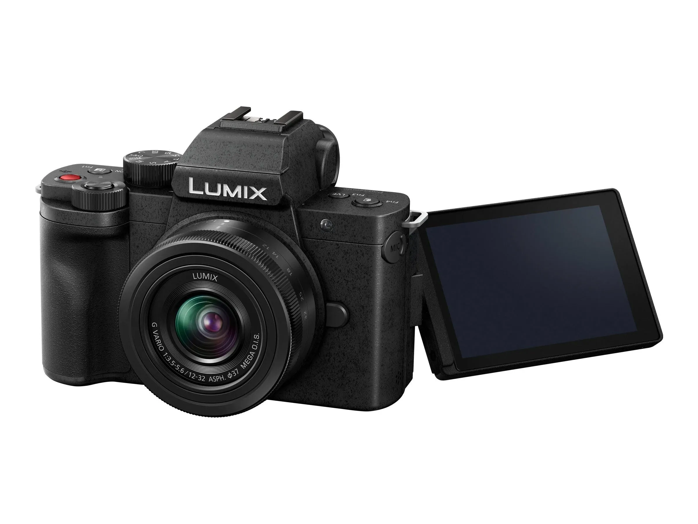 Panasonic LUMIX G100 - Cámara sin espejo 4k para foto y video, micrófono integrado con seguimiento, sistema de lente intercambiable micro de cuatro tercios, lente de 0.472-1.260 in, IS híbrido de 5