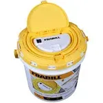 Frabill Aqua Life Aerated Bait Bucket, White/Yellow