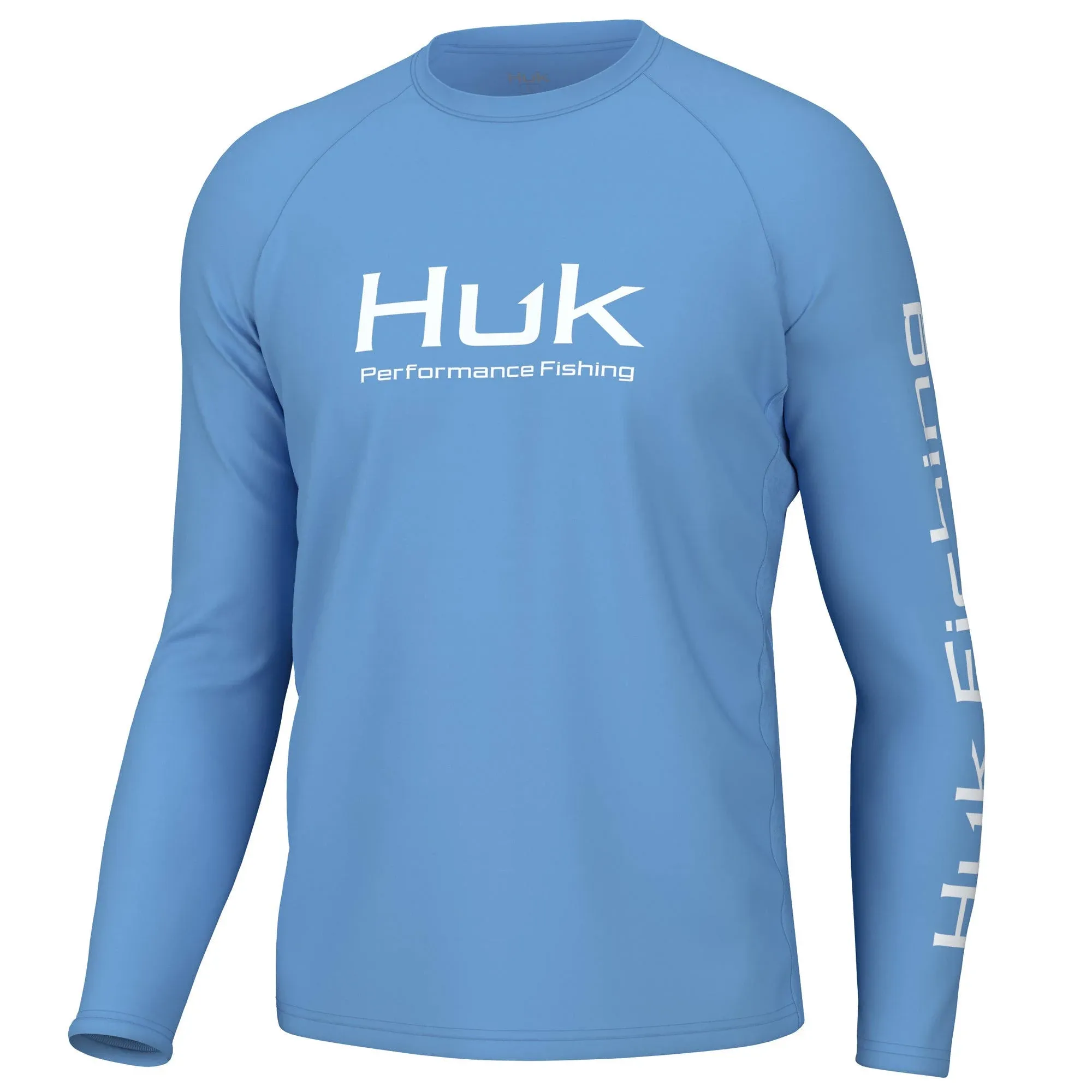 Huk Vented Pursuit Long Sleeve Shirt Marolina Blue M