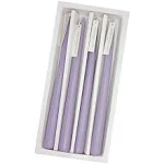 4 PCS Soothing Lavender Fragrance Purple Gradient Color Scented Taper Candles