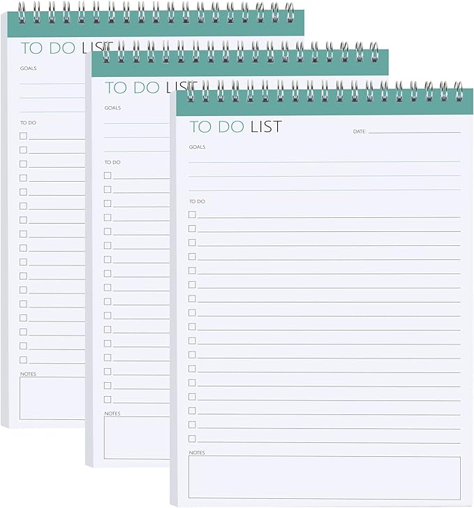 GOLDPEI To Do List Notepad Big - Daily Planner Notepad Undated 50 Sheets Tear Off, 8" x 11" Planning Pad Checklist Productivity Note Pad for Work and Personal Organized