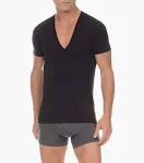 2(X)IST Men's Pima Cotton Slim Fit Deep V-Neck T-Shirt