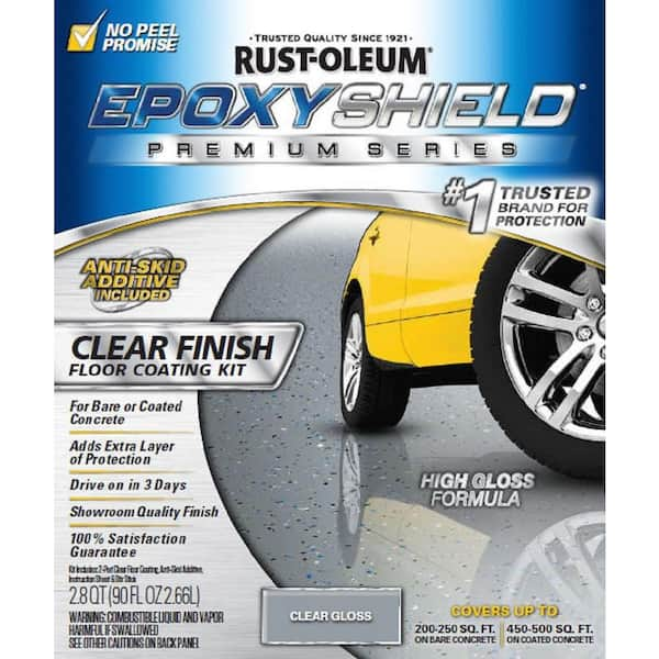 Rust-Oleum EpoxyShield 2-part Clear High-gloss Concrete and Garage Floor Paint Kit (Kit)