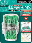 Taylor Seville Magic Pins - Patchwork Extra Fine Green 100/PKG