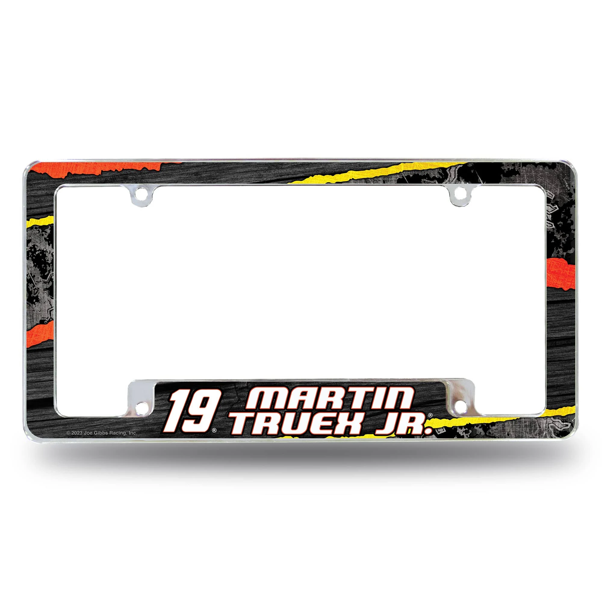 Rico Industries NASCAR All Over Chrome Frame 12" x 6" Chrome All Over Automotive License Plate Frame for Car/Truck/SUV