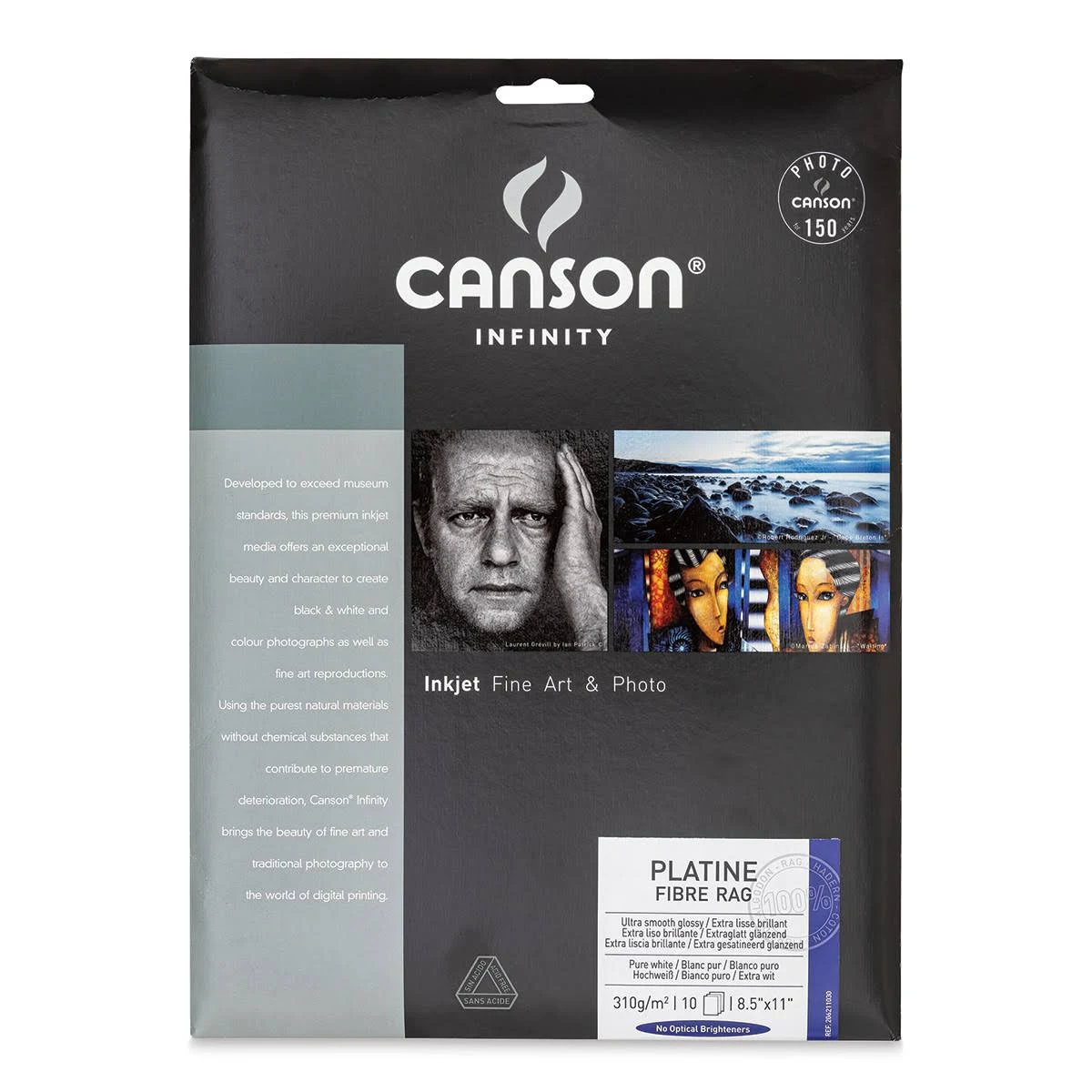 Canson Infinity Platine Fibre Rag Paper (8.5 x 11", 10 Sheets)