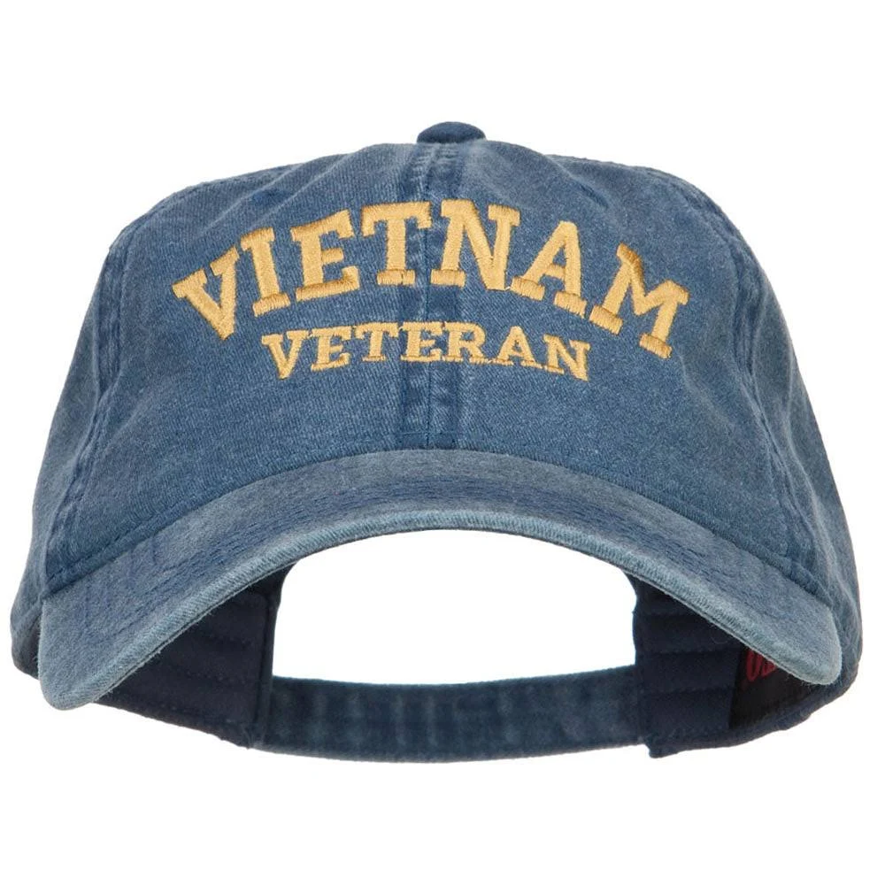 e4Hats.com Vietnam Veteran Embroidered Washed Cap