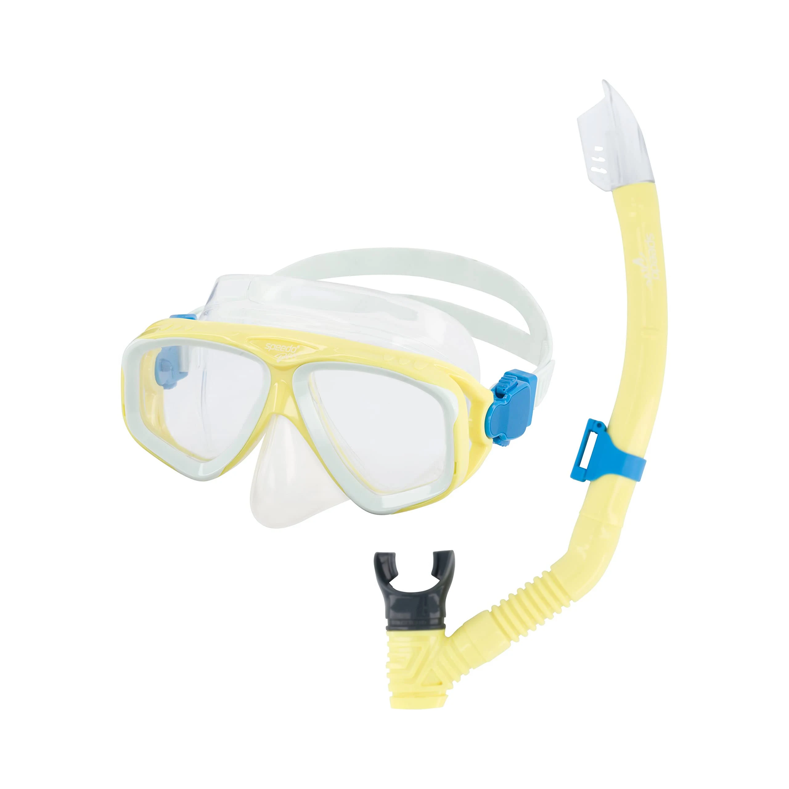 Speedo Unisex Adult Swim Snorkel Dive Mask Anti-Fog with Nose Cover Adventure Series, Multiple Colors, One Size