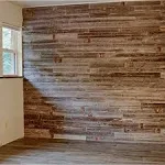 Rockin' Wood Peel & Stick Self Adhesive Reclaimed Barn Wood Paneling, Natural