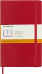 Moleskine Classic Soft Cover Large Notebook - Ruled - Scarlet Red