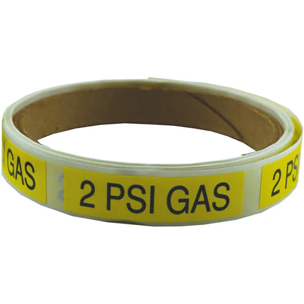 Jones Stephens J40481 100 RL GAS Line Marking Labels