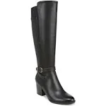 Up Town Womens Faux Leather Wide Calf Knee-High Boots