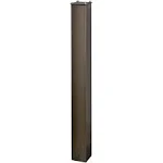 Mail Boss 43 in. In-Ground Steel Post Bronze