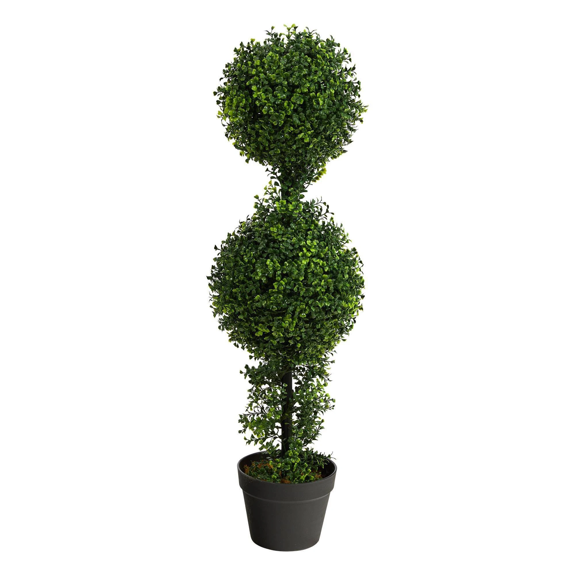 35 in. Artificial Double Boxwood Topiary