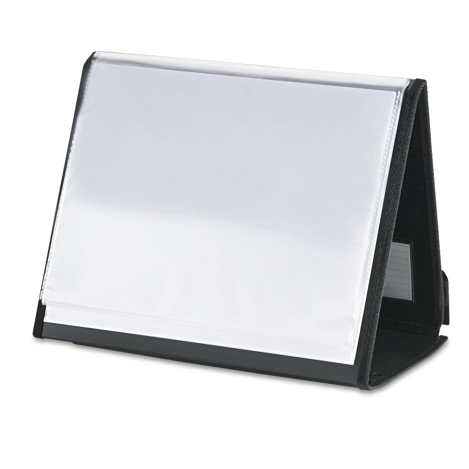 Cardinal - ShowFile Horizontal Display Easel, 20 Letter-Size Sleeves, Black