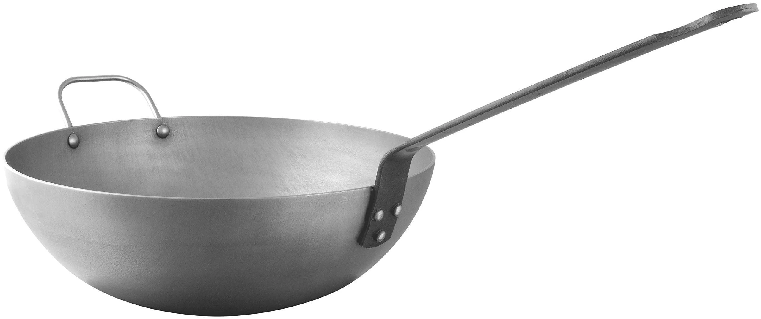 Mauviel M'Steel Carbon Steel 11.8 Inch Wok - Transitional - Woks And Stirfry Pans - by BIGkitchen | Houzz