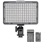 Neewer Dimmable 176 LED Video Light Lighting Kit with USB Battery Charger