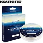 KastKing Fluorokote 100% Fluorocarbon Coated Fishing Line, Fluorocarbon Leader, Extreme Clarity,Fast Sinking,Shock Resistant, High Abrasion Resistance