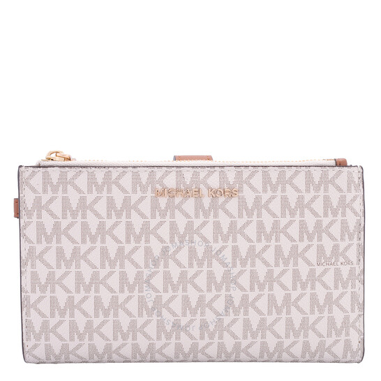 Logo Jet Set Double-Zip Wristlet