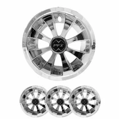 8 Inch Golf Cart Hubcaps - Hacker Golf Cart Wheel Covers - EZGO Club Car Rim Cover for Golf Cart Wheels and Tires - Golf Cart Hub Caps 8 Inch Club Car EZGO Golf Cart Accessories