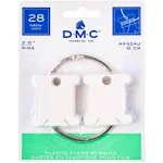 DMC 28 Plastic Bobbins Plus Ring