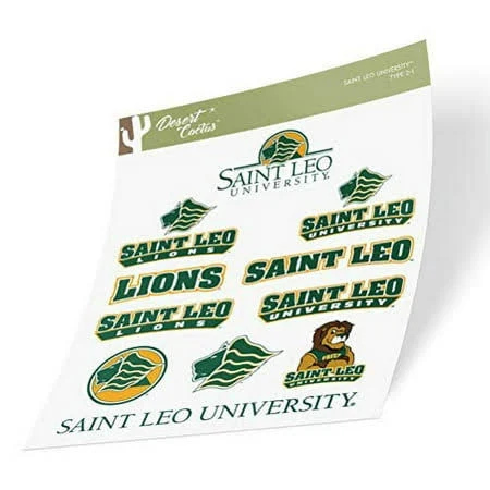 Saint Leo University Lions Sticker (Type 2 Sheet)