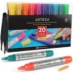 Acrylic Paint Markers, Set of 20 Acrylic Paint Pens in Assorted Colors, Art &amp;...