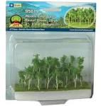 JTT Scenery Woods Edge Trees, Pastel Green 2-2.5" (20)