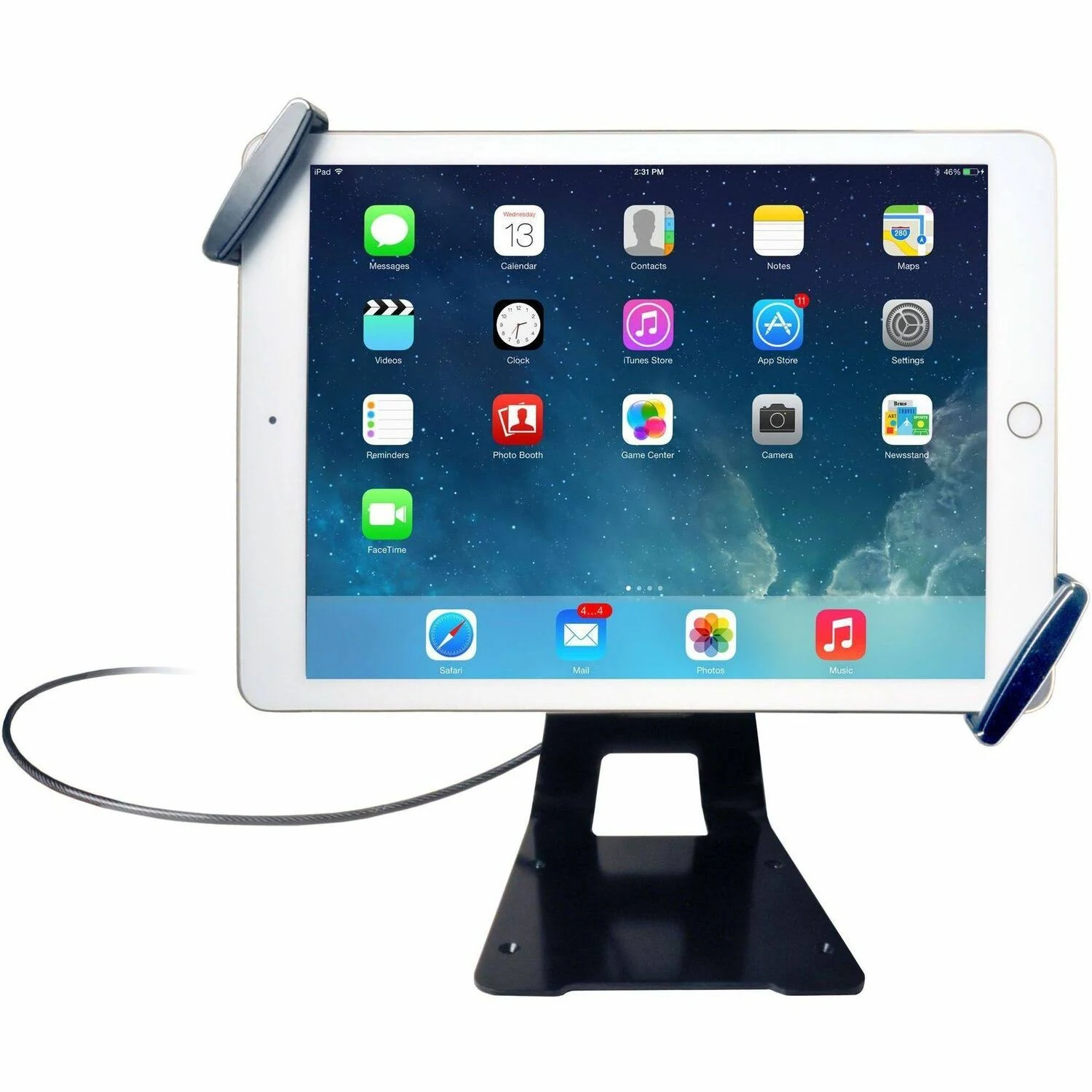 Universal Tablet Holder - CTA Universal Anti-Theft Security Grip Holder with Metal Stand for Tablets iPad 10.2" (7th/ 8th/ 9th Generation), & Other 7–10" Tablets (PAD-UATGS)