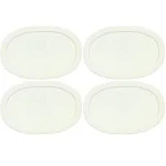 Corningware F15PC Oval French White 15ounce Plastic Lid 4 Pack