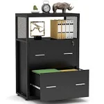 2 Drawer Lateral File Cabinet with Lock