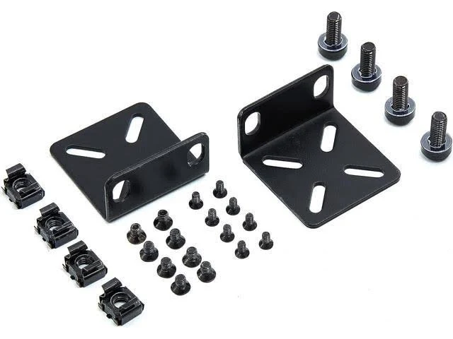 Rack Mount Kit Universal 1U Rack Ears with Adjustable Holes Distance, Compatible for Most Cisco, NETGEAR,Dell, D-Link, Linksys, TRENDnet and Buffalo Tech Switches