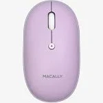 MacAlly - BTTOPBATBL - Macally BTTOPBAT Series - Wireless Bluetooth Mouse for Laptop and Desktop - Optical - Wireless - Bluetooth - Rechargeable - Blue - USB Type A - 1600 dpi